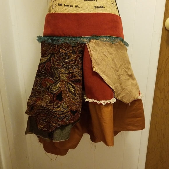 Handmade Gypsy Fairy Elf Circle Wrap Skirt Boho - Picture 5 of 7
